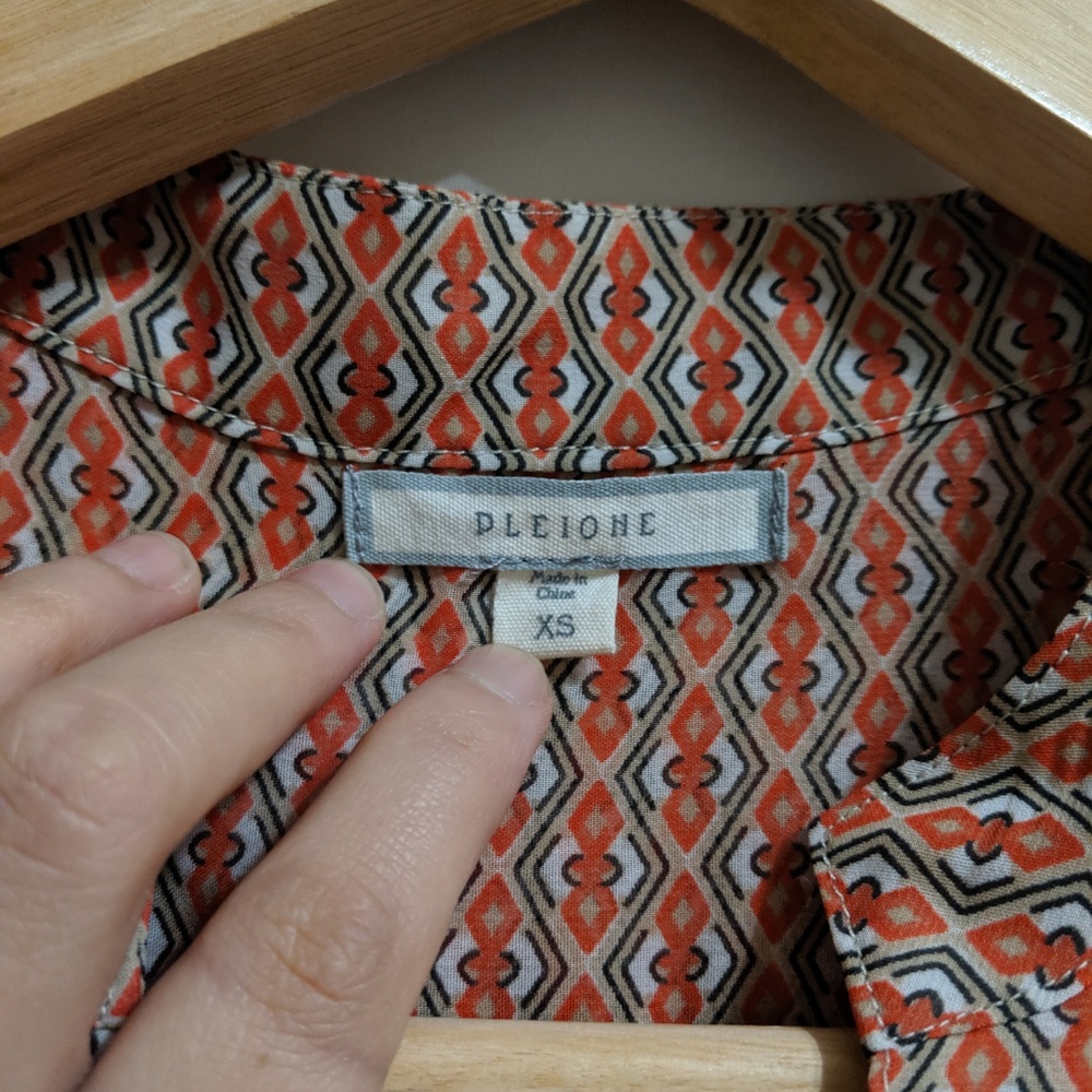 Red Sheer Work Tunic - Picture 4 of 6